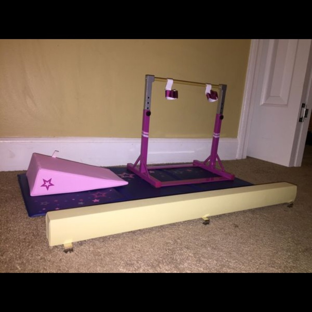 American Girl doll gymnastics set